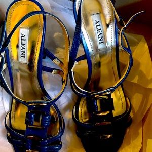 Blue heels, 4”, Alfani.